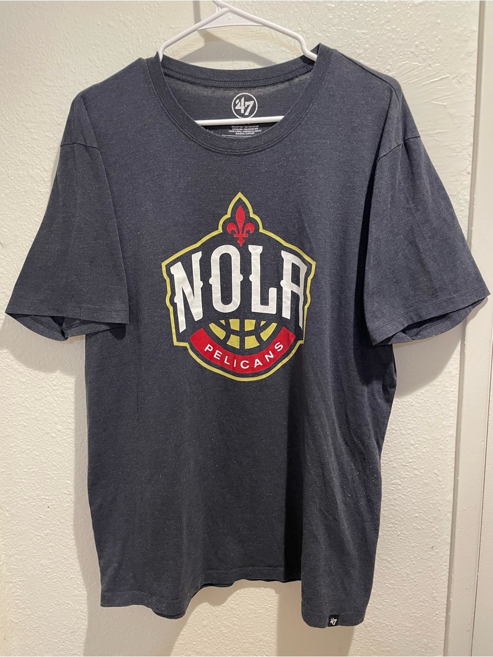 '47 Brand Zion Williamson NOLA Pelicans Navy Graphic Men’s XL Jersey Tee 🏀